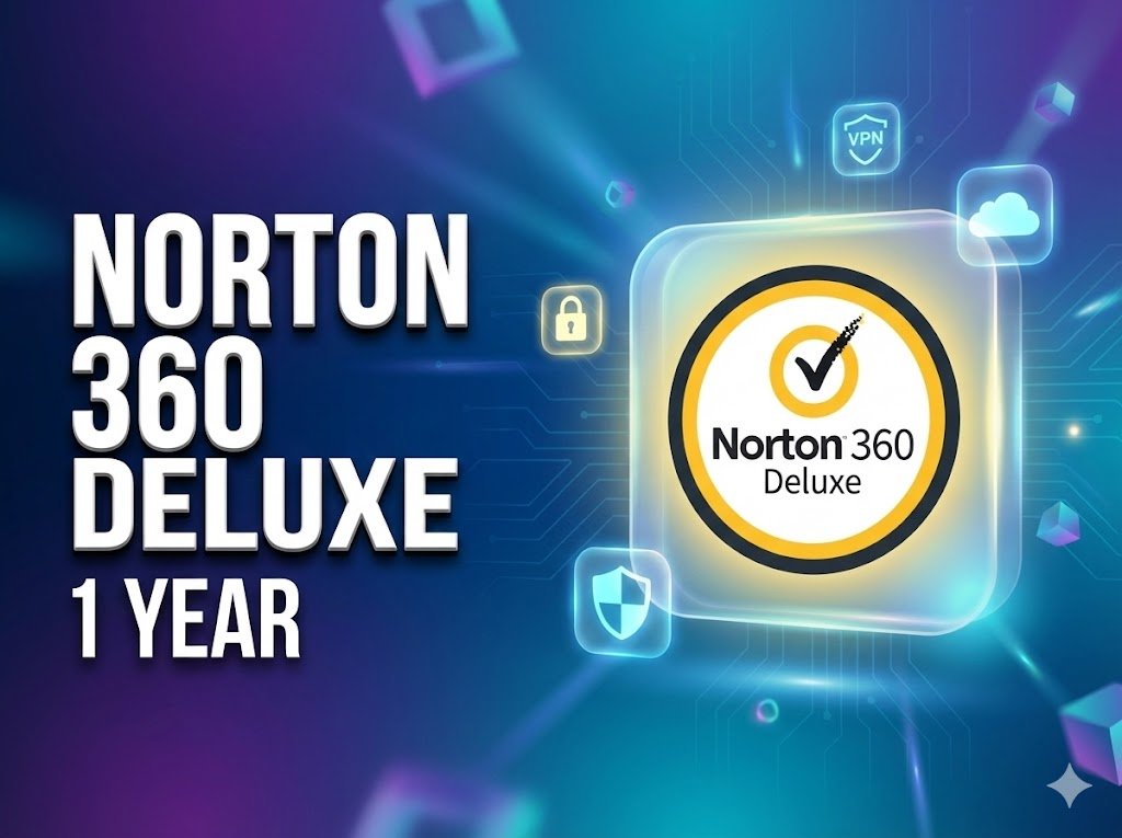 Norton 360 Deluxe – 1 Year Official Subscription (Email Activation)